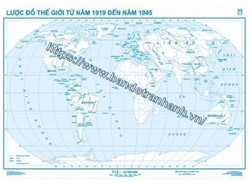 Lược đồ Thế Giới từ năm 1919 đến năm 1945 (trống nhựa)
